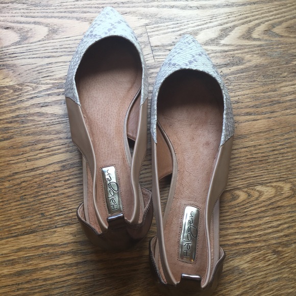 Halogen Women’s Pointy Snake/Gold Flats Size 9.5 M - Picture 2 of 8